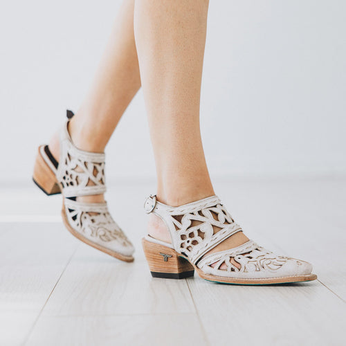 Lane Robin Cut Out Slingback Mule — Ceramic Crackle