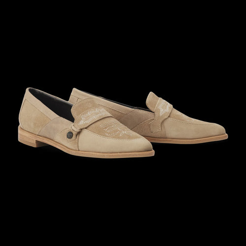 Lane Martingale Loafer — Latte Suede