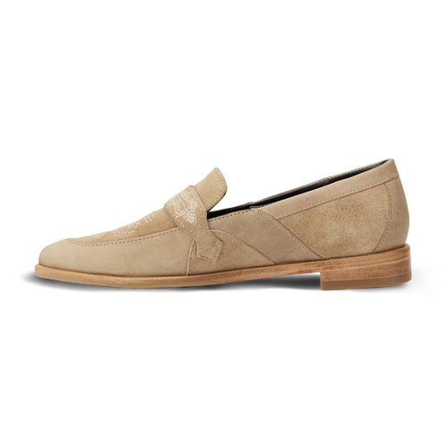 Lane Martingale Loafer — Latte Suede