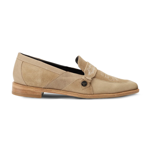 Lane Martingale Loafer — Latte Suede