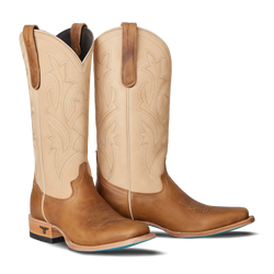 Lane Classic Square Boot – Desert Clay & Pale Ivory