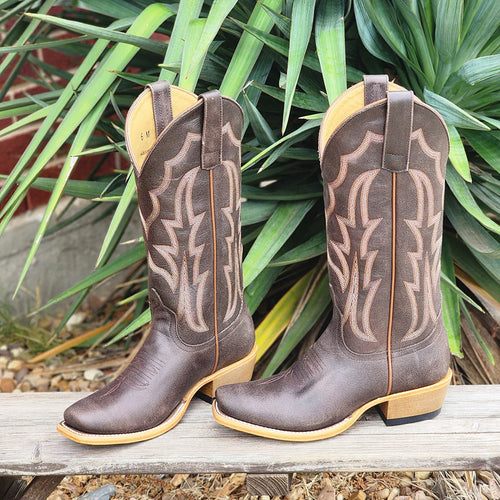 “Penny for Your Thoughts” Macie Bean Brown Cracked Boot