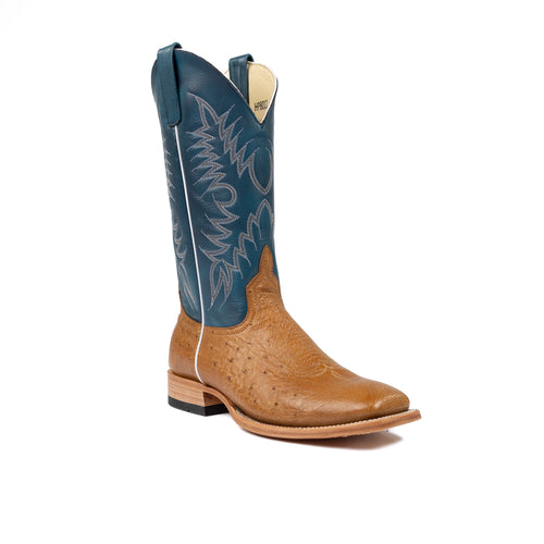 Horse Power Antique Saddle Smooth Ostrich Western Boot