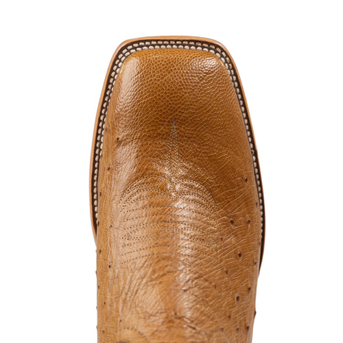 Horse Power Antique Saddle Smooth Ostrich Western Boot