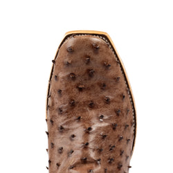 Horse Power Kango Tobacco Full Quill Ostrich Western Boot