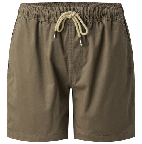 Pilbara men's cotton stretch walk shorts in Capers, front view