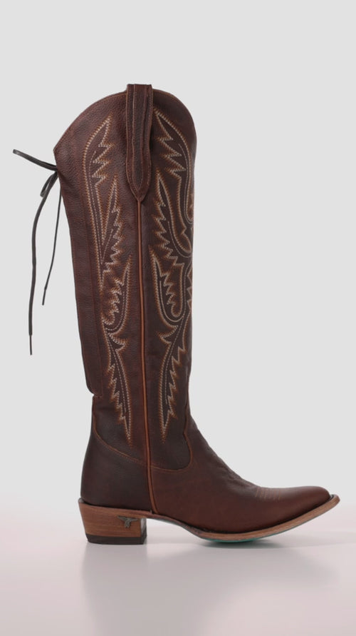 Lane Monica Knee High Corset — Cognac