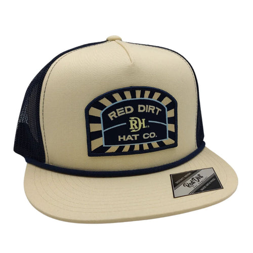 Red Dirt Hat Co Conductor Cap – Stone/Navy